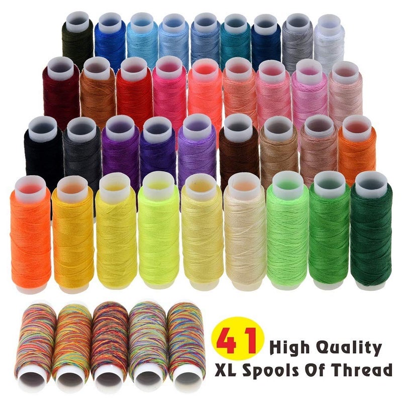 INSCRAFT Sewing Kit, 200 Premium Sewing Supplies, 41 XL Thread Spools, Suitable for Traveller, Adults, Beginner, Emergency, DIY and Home by INSCRAFT - Image 3